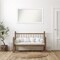 Corvino White Non-Beveled Custom Framed Bathroom Vanity Wall Mirror